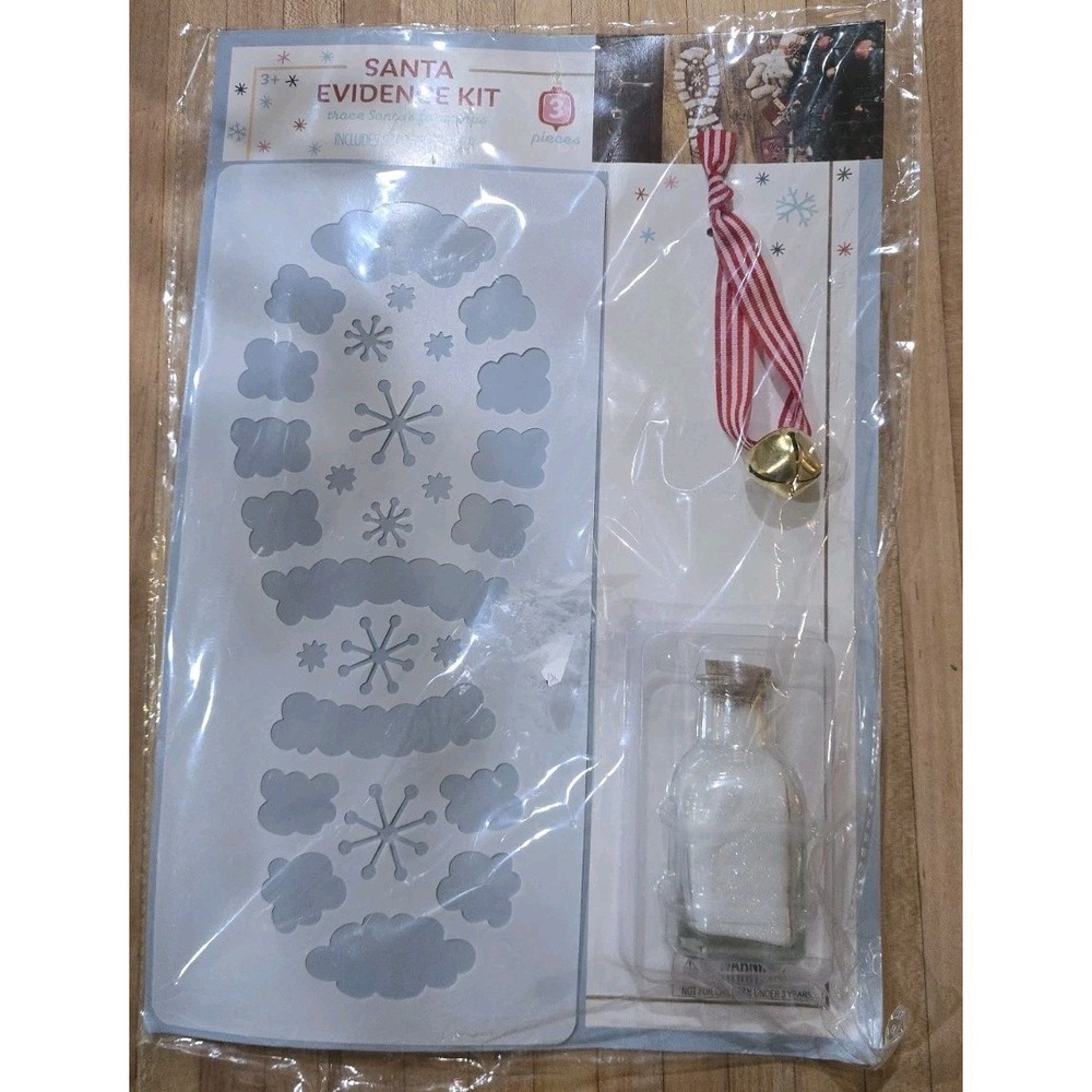 NIP Santa Evidence Kit Christmas Boot Footprint Holiday